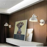 Nordisk Justerbar Vägglampa – Järn och Trä Sconcelampa för Modern Hem- och Hotellinredning Carvallo