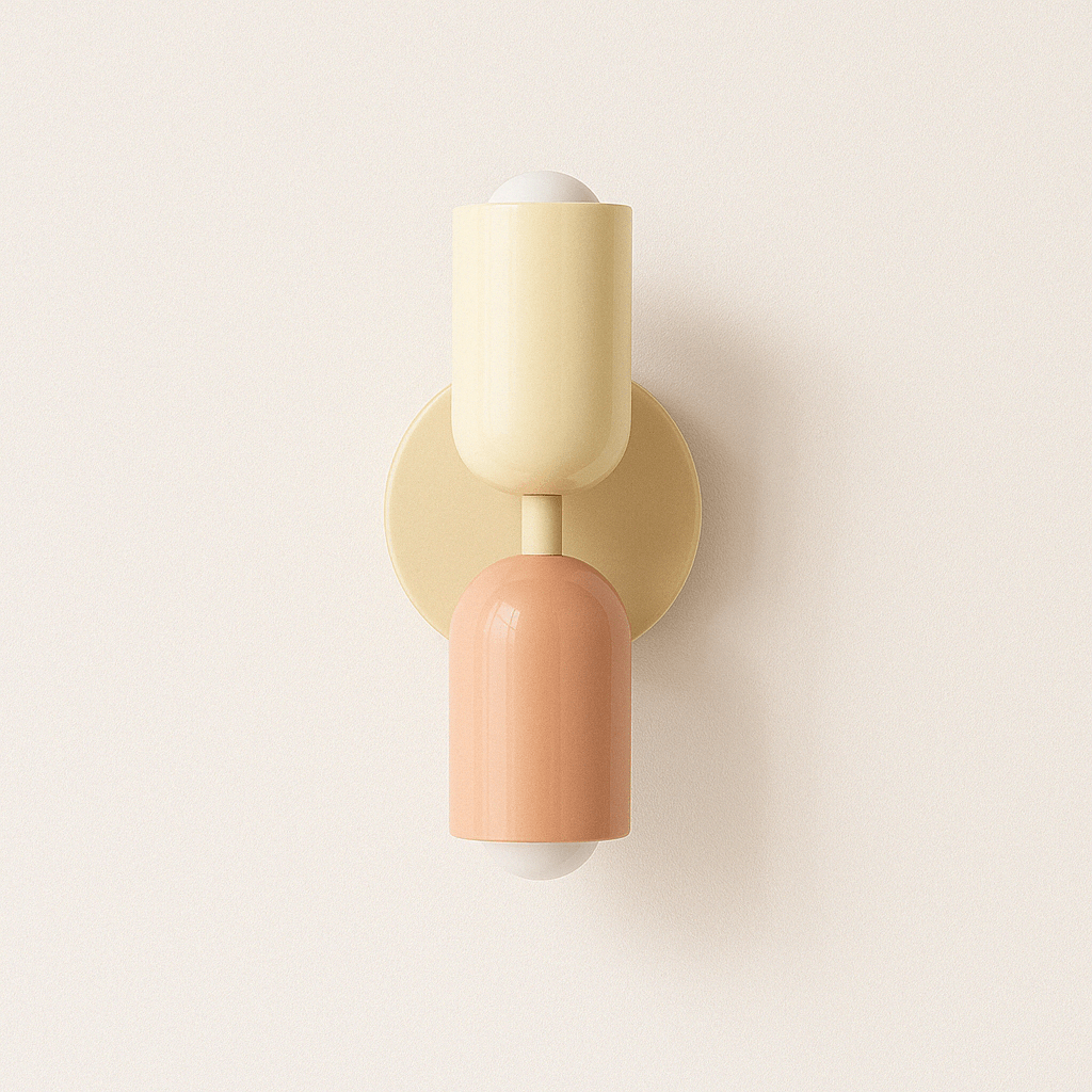 Nordisk Färgglad Sängbord Dubbel Ljus Källa Vägglampa Carvallo