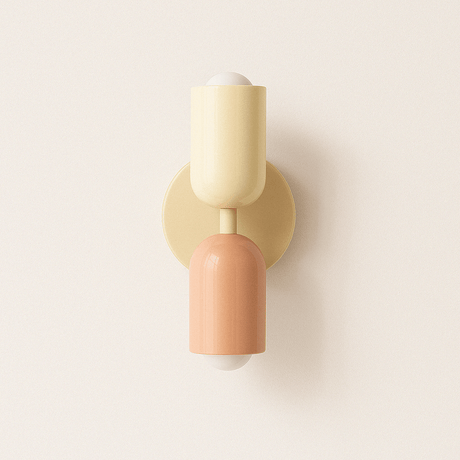 Nordisk Färgglad Sängbord Dubbel Ljus Källa Vägglampa Carvallo