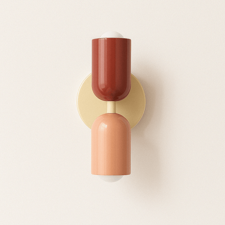 Nordisk Färgglad Sängbord Dubbel Ljus Källa Vägglampa Carvallo