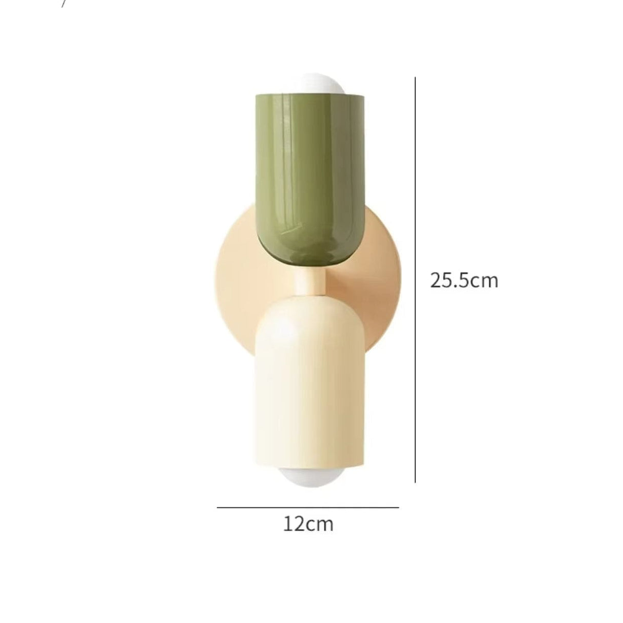 Nordisk Färgglad Sängbord Dubbel Ljus Källa Vägglampa Carvallo