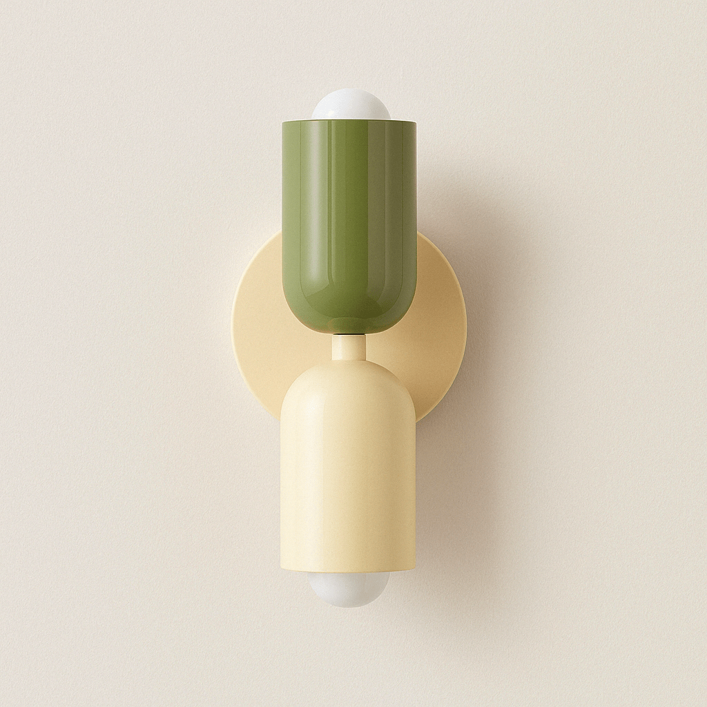 Nordisk Färgglad Sängbord Dubbel Ljus Källa Vägglampa Carvallo