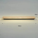 Nordic LED Trä Vägglampa - Justerbar Vägglampa för Badrum, Sovrum och Vardagsrum - Varm & Kall Vit Belysningsalternativ Carvallo