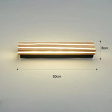 Nordic LED Trä Vägglampa - Justerbar Vägglampa för Badrum, Sovrum och Vardagsrum - Varm & Kall Vit Belysningsalternativ Carvallo