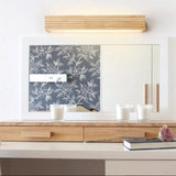 Nordisk LED Trä Väggsconces - Upp och Ner Inomhus Vägglampor för Sovrum, Vardagsrum och Badrum - Energibesparande Belysning Carvallo