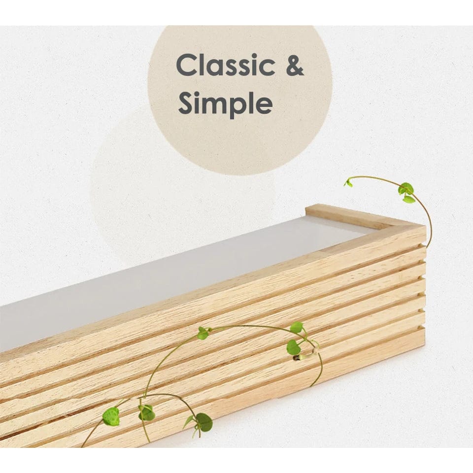 Nordisk LED Trä Väggsconces - Upp och Ner Inomhus Vägglampor för Sovrum, Vardagsrum och Badrum - Energibesparande Belysning Carvallo