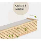 Nordisk LED Trä Väggsconces - Upp och Ner Inomhus Vägglampor för Sovrum, Vardagsrum och Badrum - Energibesparande Belysning Carvallo