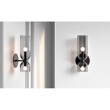 Nordic Minimalist Glasvägglampa - Väggmonterad - E14 LED Ingår - Elektropolerad Koppar - Inomhusbruk - Finns i Mörkgrå, Vit, Blå Carvallo