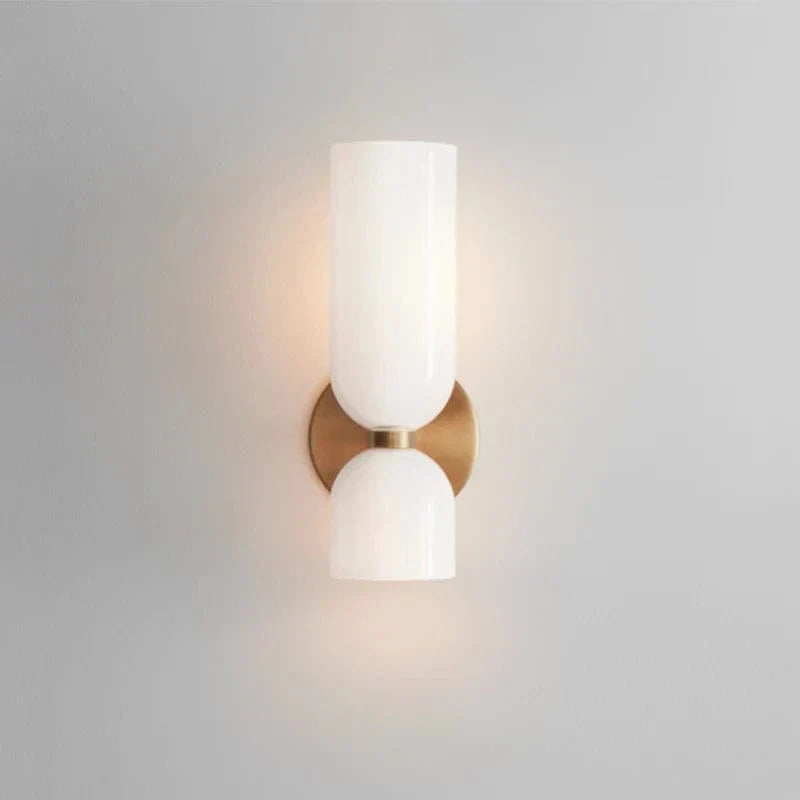 Nordic Minimalist Glasvägglampa - Väggmonterad - E14 LED Ingår - Elektropolerad Koppar - Inomhusbruk - Finns i Mörkgrå, Vit, Blå Carvallo