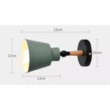 Nordic Solid Wood LED Vägglampa – Minimalistisk Vägglampa Belysning för Inomhus Sovrum och Vardagsrum Carvallo