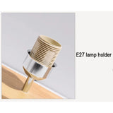 Nordisk Bordlampa Med Träbas – Tygskärm - E27 Lampa - Stilren Design - Ideal För Sängbord - Skrivbord - Vardagsrumsbelysning Carvallo