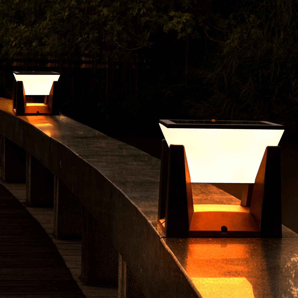 Utomhus Solcellsdriven Modern Trädgårdslampa Carvallo
