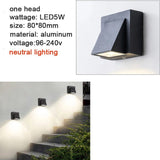 Utomhus Vattentät LED Vägglampa – Modern Aluminium Sconces för Trädgård och Veranda, IP65 Vattentät, 5W och 10W Alternativ Carvallo