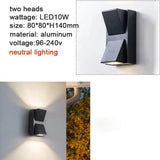 Utomhus Vattentät LED Vägglampa – Modern Aluminium Sconces för Trädgård och Veranda, IP65 Vattentät, 5W och 10W Alternativ Carvallo
