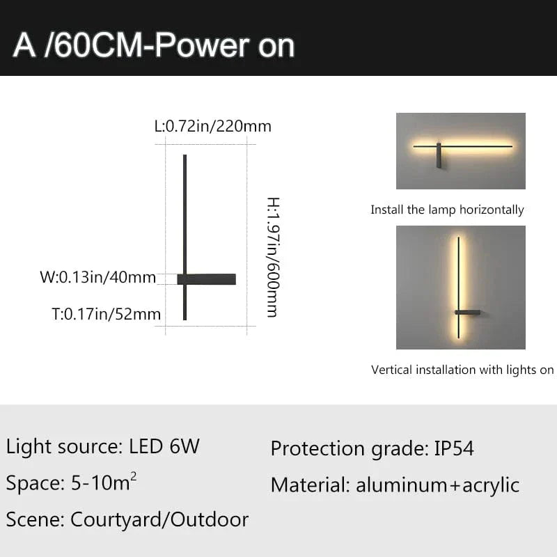 Utomhus Vattentät Vägglampa – IP54 Aluminium Sconce för Veranda och Uteplats, Mångsidig Vägglampa med Energibesparande LED Carvallo