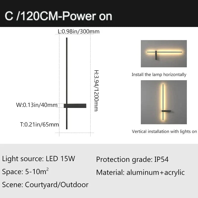 Utomhus Vattentät Vägglampa – IP54 Aluminium Sconce för Veranda och Uteplats, Mångsidig Vägglampa med Energibesparande LED Carvallo
