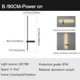 Utomhus Vattentät Vägglampa – IP54 Aluminium Sconce för Veranda och Uteplats, Mångsidig Vägglampa med Energibesparande LED Carvallo