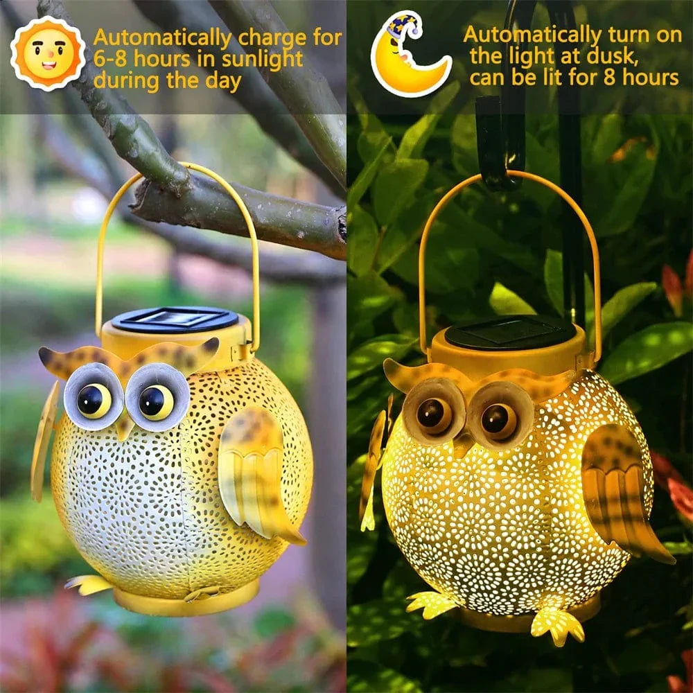 Uggla Solträdgårdslampa - Hängande LED-lampa Carvallo