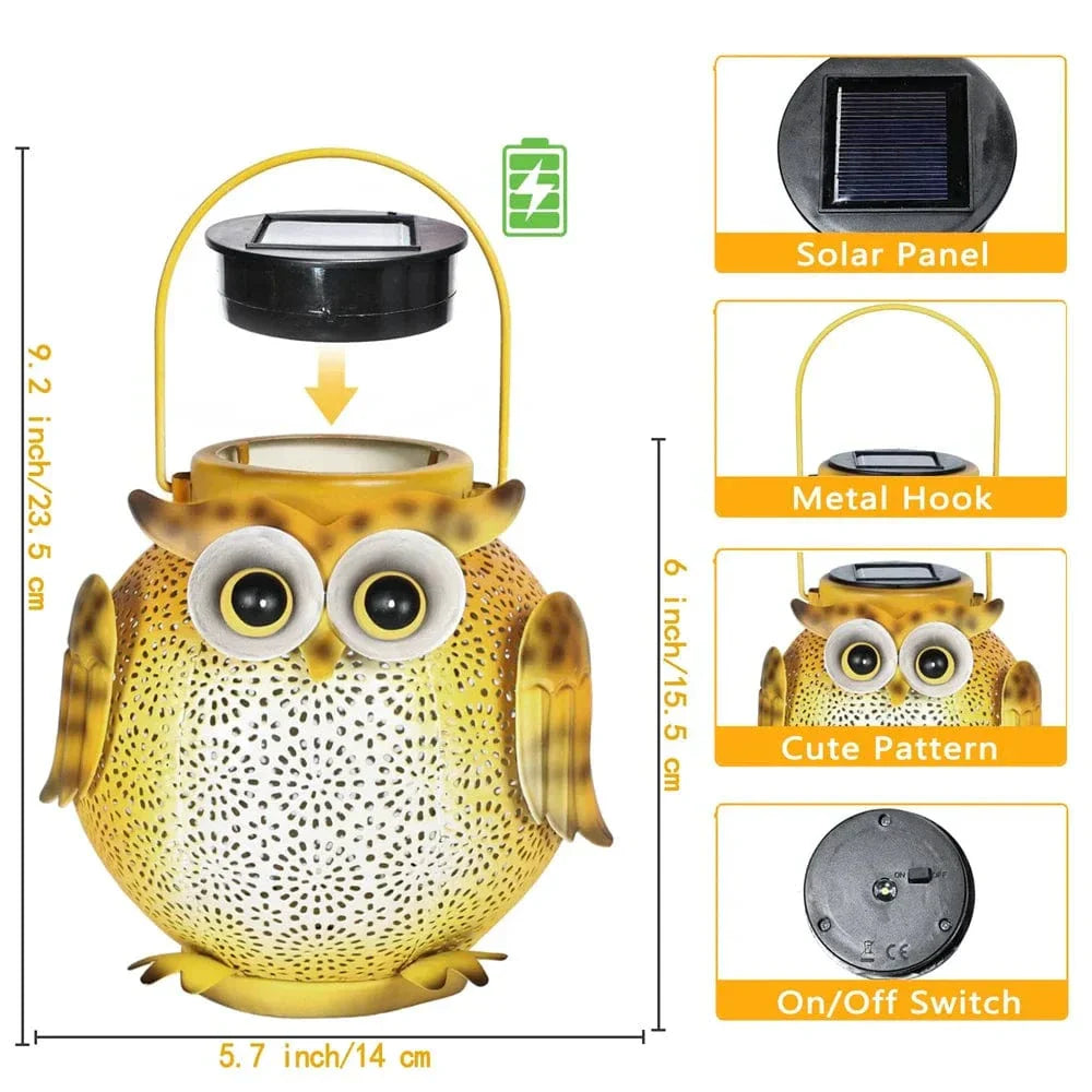 Uggla Solträdgårdslampa - Hängande LED-lampa Carvallo