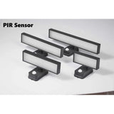 PIR Rörelsesensor Utomhus Vägglampa - Rotterbar Design - IP65 Vattentålig - Varm Vit - Justerbar Längd - Aluminium Och Glas Carvallo