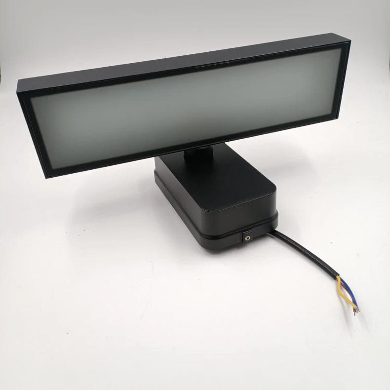 PIR Rörelsesensor Utomhus Vägglampa - Rotterbar Design - IP65 Vattentålig - Varm Vit - Justerbar Längd - Aluminium Och Glas Carvallo