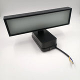 PIR Rörelsesensor Utomhus Vägglampa - Rotterbar Design - IP65 Vattentålig - Varm Vit - Justerbar Längd - Aluminium Och Glas Carvallo