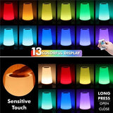 Portabel RGB Touch Lampa - USB Laddningsbar Sänglampa Carvallo