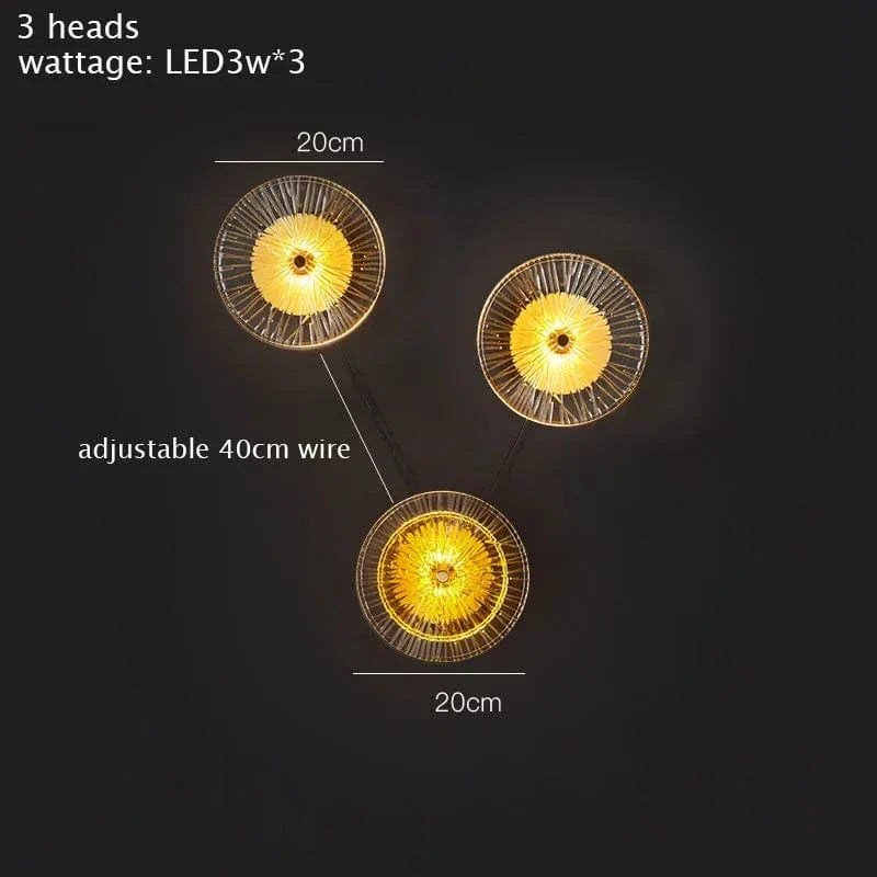 Postmodern glas vägglampa belysning för vardagsrum och gång – elegant vägglampafäste Carvallo