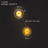 Postmodern glas vägglampa belysning för vardagsrum och gång – elegant vägglampafäste Carvallo