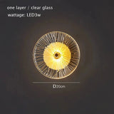 Postmodern glas vägglampa belysning för vardagsrum och gång – elegant vägglampafäste Carvallo