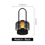 Uppladdningsbar LED-skrivbordslampa - Sladdlös - Modern Retro Design - Portabel - Touchaktivering - Ideal för inomhusbruk Carvallo