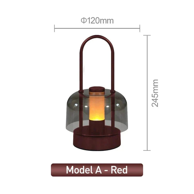 Uppladdningsbar LED-skrivbordslampa - Sladdlös - Modern Retro Design - Portabel - Touchaktivering - Ideal för inomhusbruk Carvallo