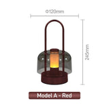 Uppladdningsbar LED-skrivbordslampa - Sladdlös - Modern Retro Design - Portabel - Touchaktivering - Ideal för inomhusbruk Carvallo