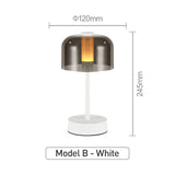 Uppladdningsbar LED-skrivbordslampa - Sladdlös - Modern Retro Design - Portabel - Touchaktivering - Ideal för inomhusbruk Carvallo