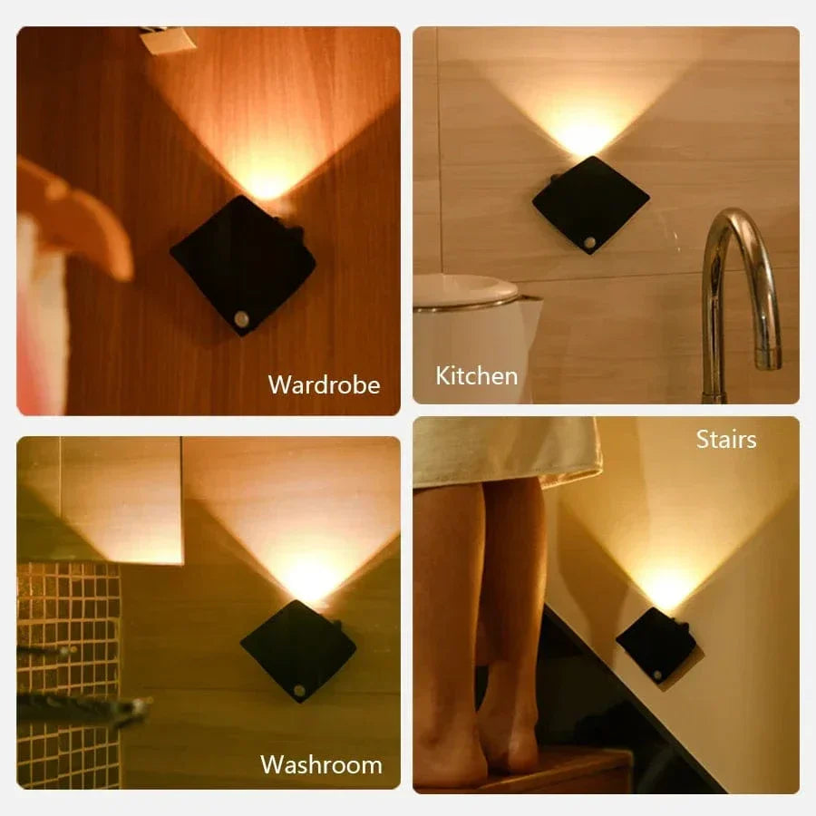 Uppladdningsbar LED rörelsesensor nattlampa Carvallo