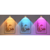 Återuppladdningsbara LED puckljus med magnetfäste – RGB-färgtemperatur - Justerbar ljusstyrka - Inomhus konstbelysning - Fjärrkontroll Carvallo