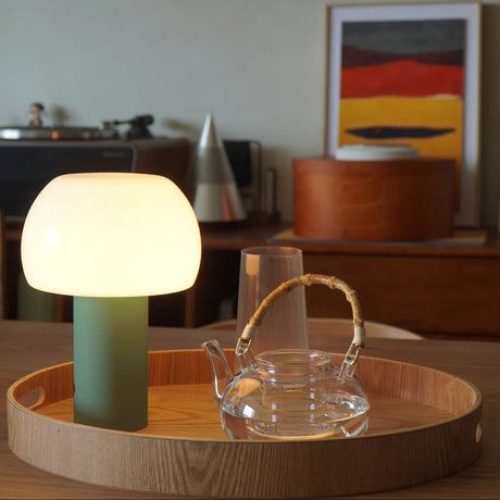 Uppladdningsbar LED-bordslampa - Sladdlös - Justerbar höjd - Flera färger - Inomhus/Utebruk - Hållbar järn och akryl Carvallo