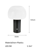 Uppladdningsbar LED-bordslampa - Sladdlös - Justerbar höjd - Flera färger - Inomhus/Utebruk - Hållbar järn och akryl Carvallo