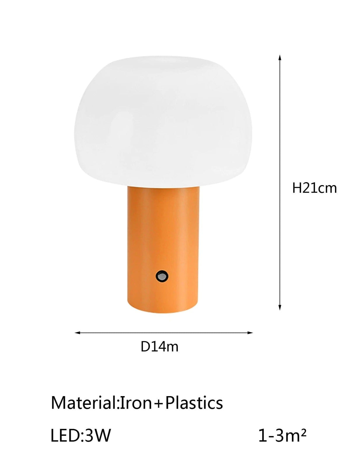 Uppladdningsbar LED-bordslampa - Sladdlös - Justerbar höjd - Flera färger - Inomhus/Utebruk - Hållbar järn och akryl Carvallo