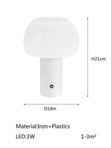 Uppladdningsbar LED-bordslampa - Sladdlös - Justerbar höjd - Flera färger - Inomhus/Utebruk - Hållbar järn och akryl Carvallo