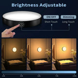 Uppladdningsbar Touch Bordslampa – Dimbar – Bärbar - Elegant Rund Design - Ideal Touchlampa För Sovrum - Inomhusbruk Carvallo