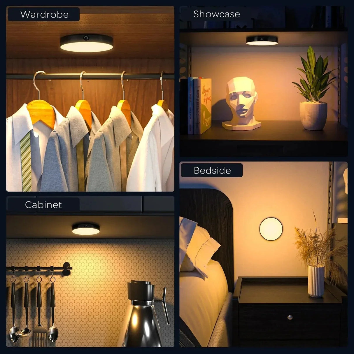 Uppladdningsbar Touch Bordslampa – Dimbar – Bärbar - Elegant Rund Design - Ideal Touchlampa För Sovrum - Inomhusbruk Carvallo