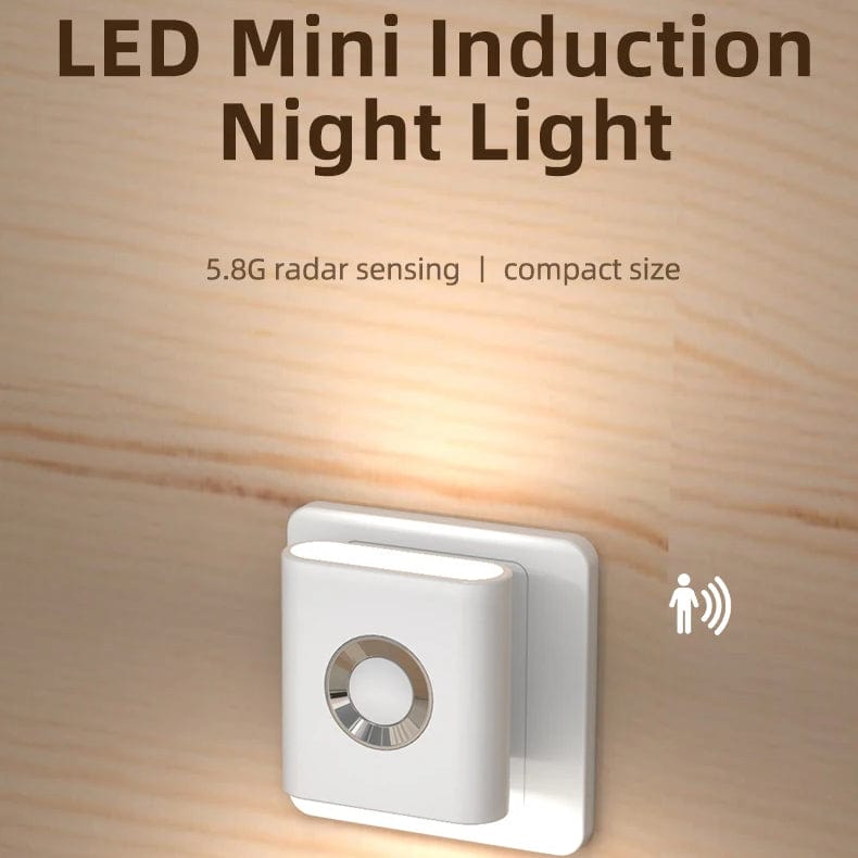 Opladdningsbar Trådlös Rörelsesensor LED Nattlampa – 4-pack för Sovrum, Trappa och Garderob Carvallo