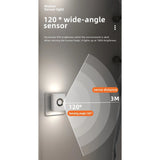 Opladdningsbar Trådlös Rörelsesensor LED Nattlampa – 4-pack för Sovrum, Trappa och Garderob Carvallo