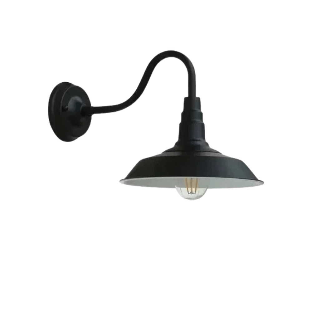 Retro LED Vägglampa Med E27 Sockel – Vattentät - Vintage Stil - Kvalitets Smidesjärn - Flera Färgalternativ - Inomhus/Utomhus Användning Carvallo