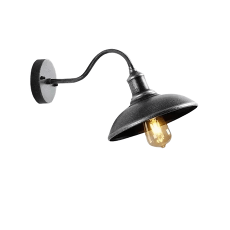 Retro LED Vägglampa Med E27 Sockel – Vattentät - Vintage Stil - Kvalitets Smidesjärn - Flera Färgalternativ - Inomhus/Utomhus Användning Carvallo