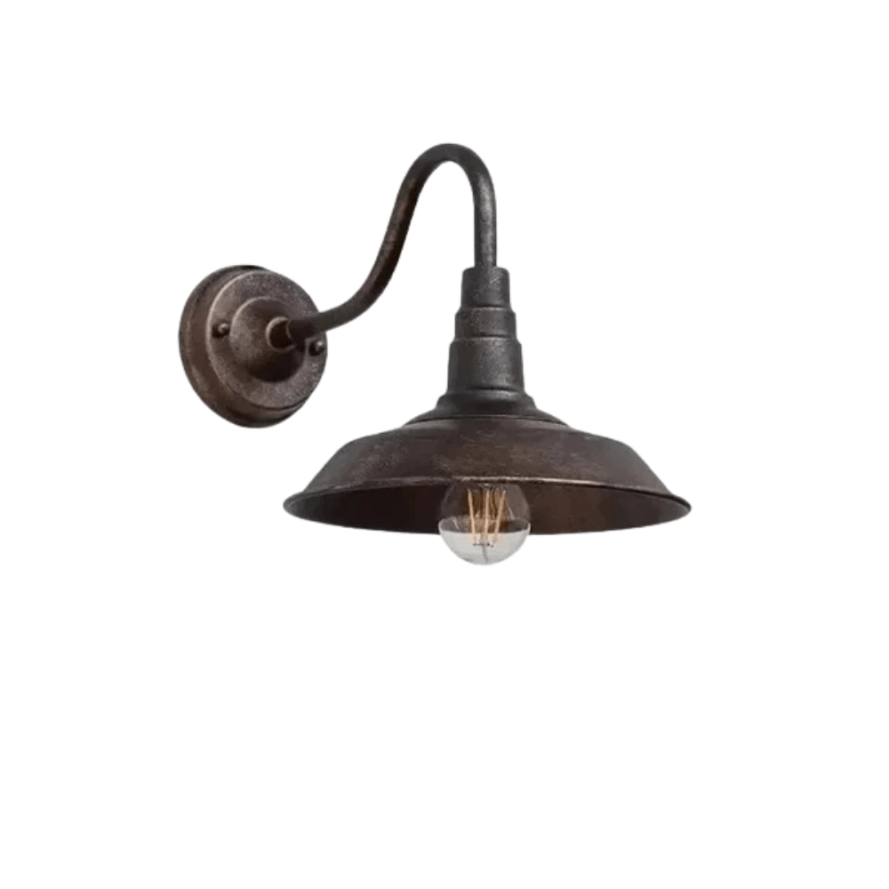 Retro LED Vägglampa Med E27 Sockel – Vattentät - Vintage Stil - Kvalitets Smidesjärn - Flera Färgalternativ - Inomhus/Utomhus Användning Carvallo
