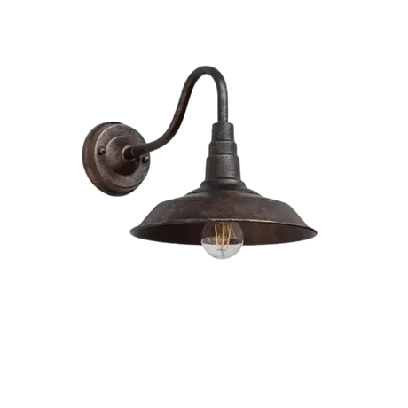 Retro LED Vägglampa Med E27 Sockel – Vattentät - Vintage Stil - Kvalitets Smidesjärn - Flera Färgalternativ - Inomhus/Utomhus Användning Carvallo