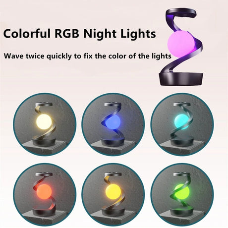 RGB Flytande Effekter Lampa - 15W Trådlös Laddare Carvallo