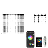 RGBIC Gardin Ljussträngar APP Bluetooth Kontroll Carvallo